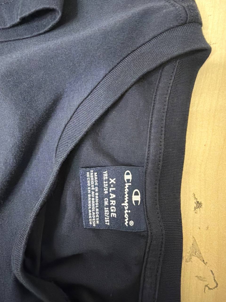 Champion camiseta niño talla XL (13-14 años) azul marino vintage — foto 3