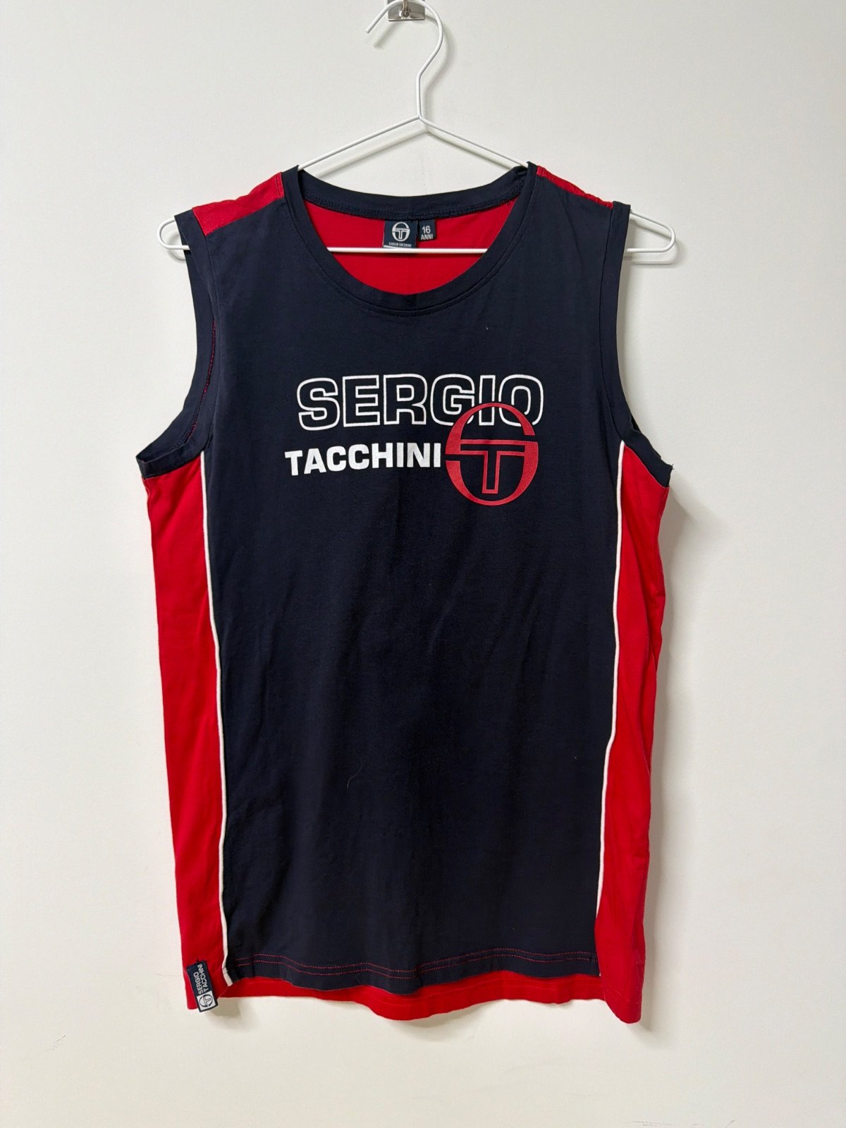Camiseta sin mangas Sergio Tacchini Y2K (Talla XS Hombre / S-M Mujer)