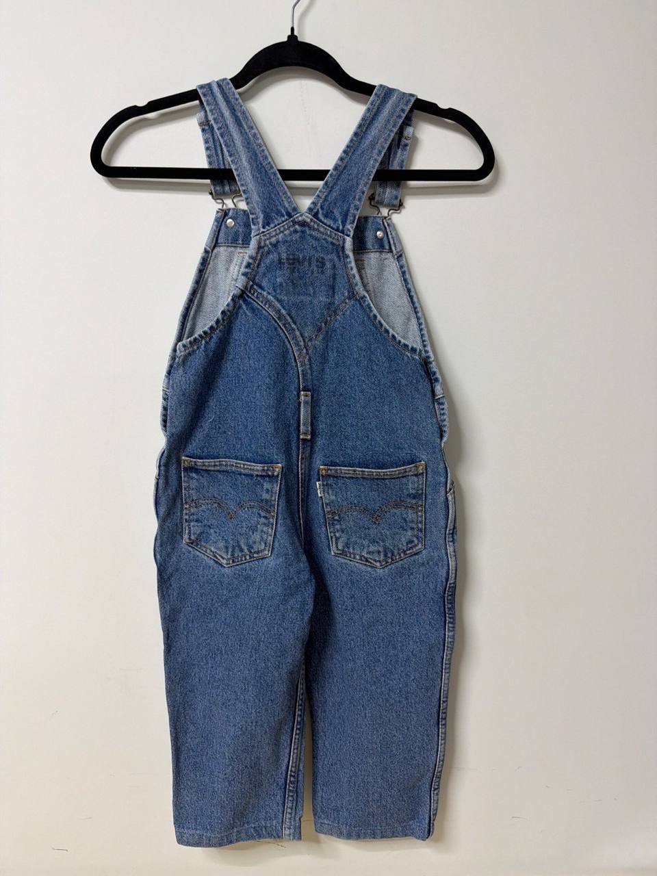 Peto Vaquero Levi's Vintage - Talla 4 Años (108 cm) Denim Dungarees Unisex, azul — foto 3