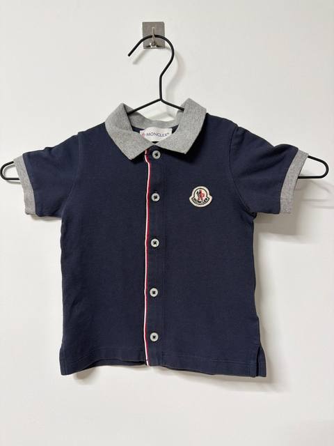 Polo Moncler Bebé Original Azul Marino - Talla 9-12 Meses