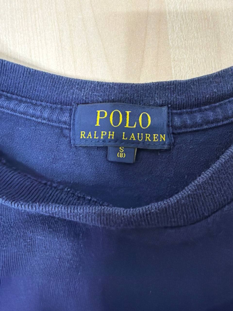 Polo Ralph Lauren camiseta niño azul S(8) básica original — foto 3