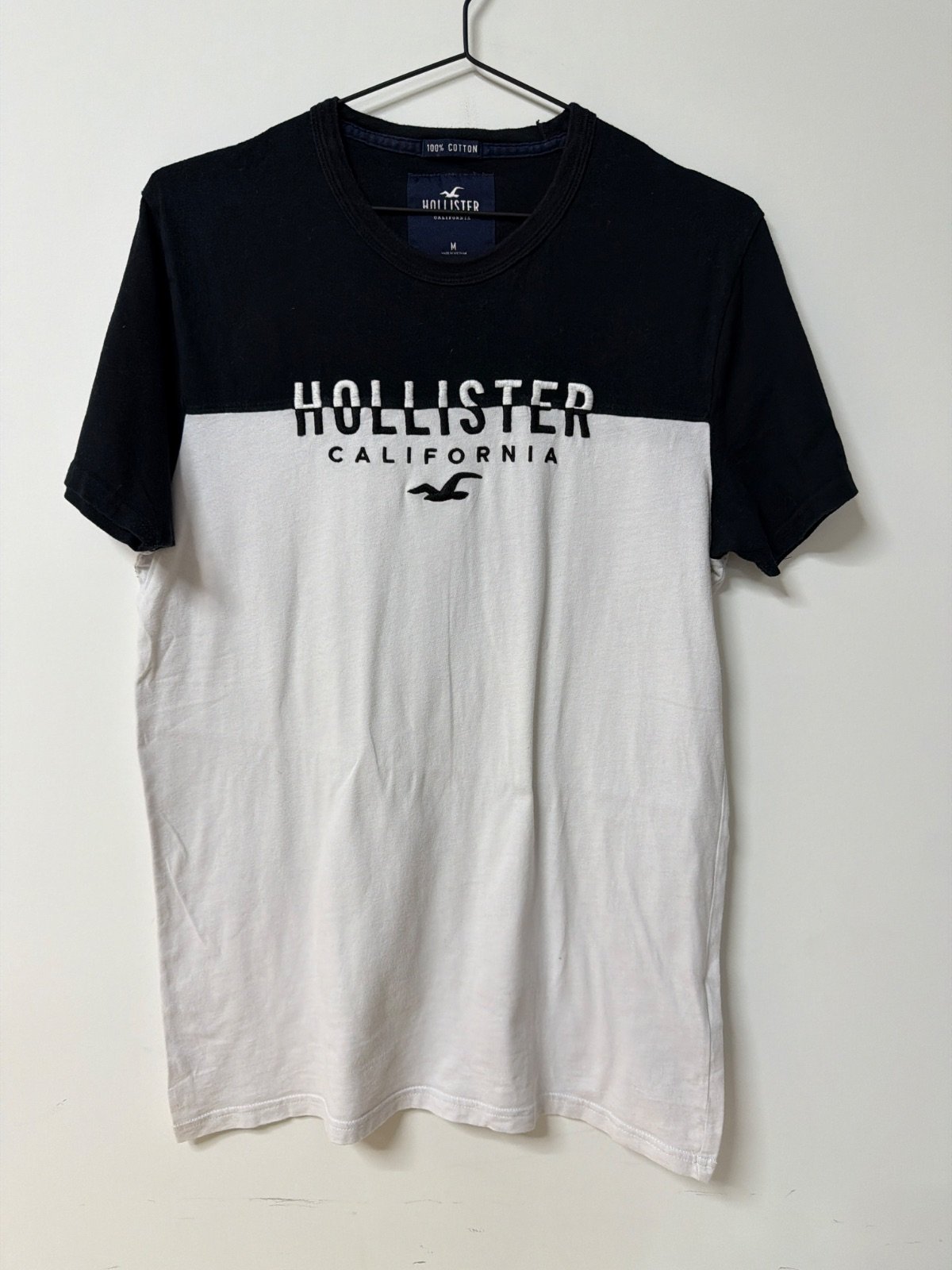 Hollister California camiseta bicolor Talla M streetwear