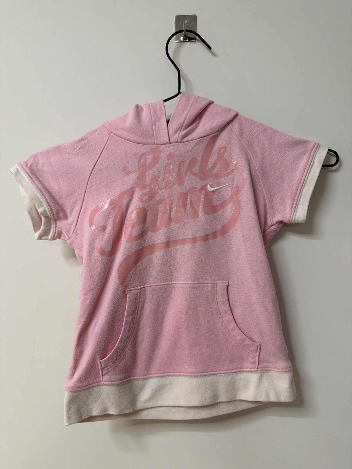 Nike Girls Team sudadera capucha niña Rosa Vintage