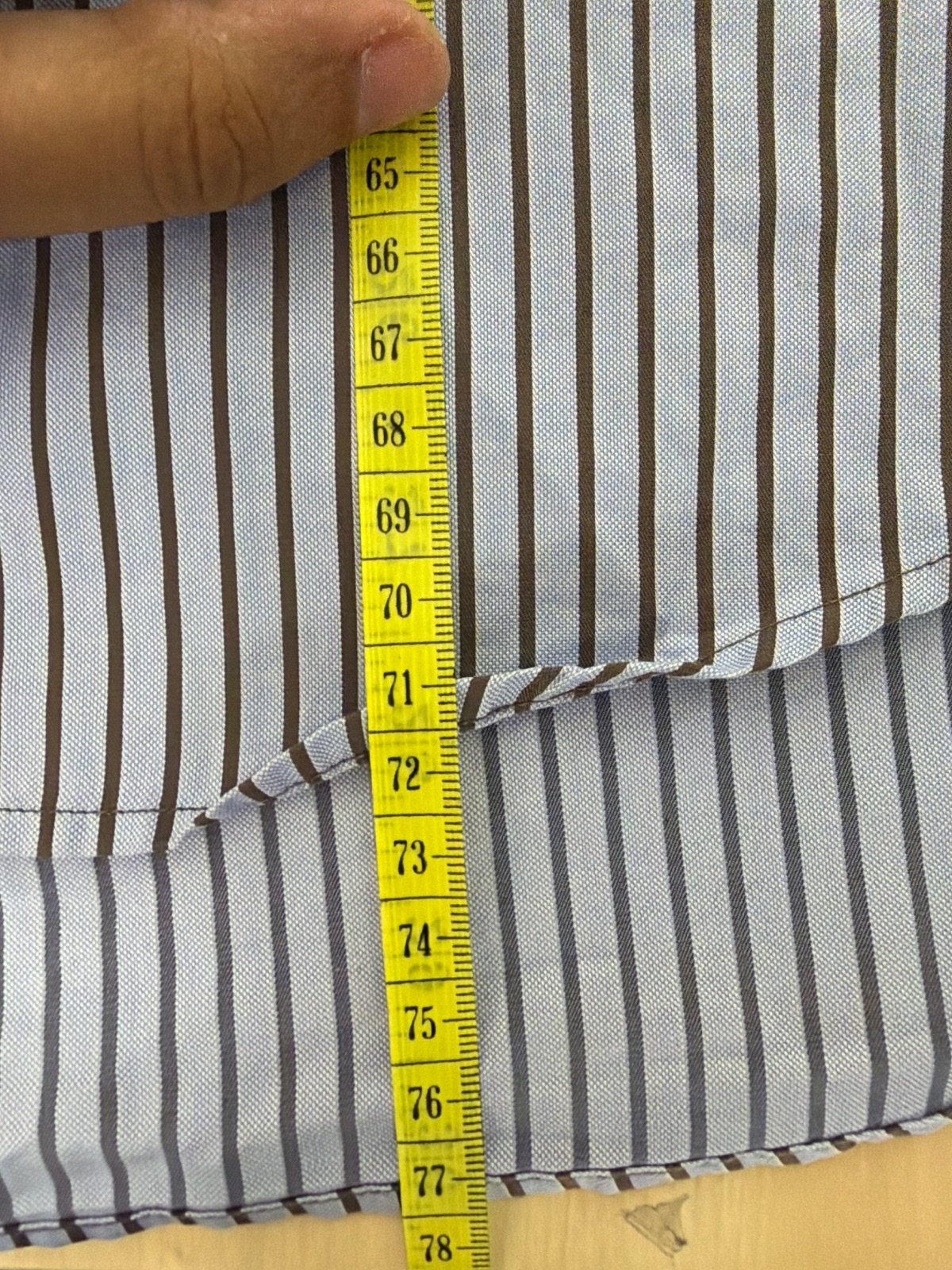 Lacoste camisa rayas azul manga larga Vintage Streetwear — foto 8
