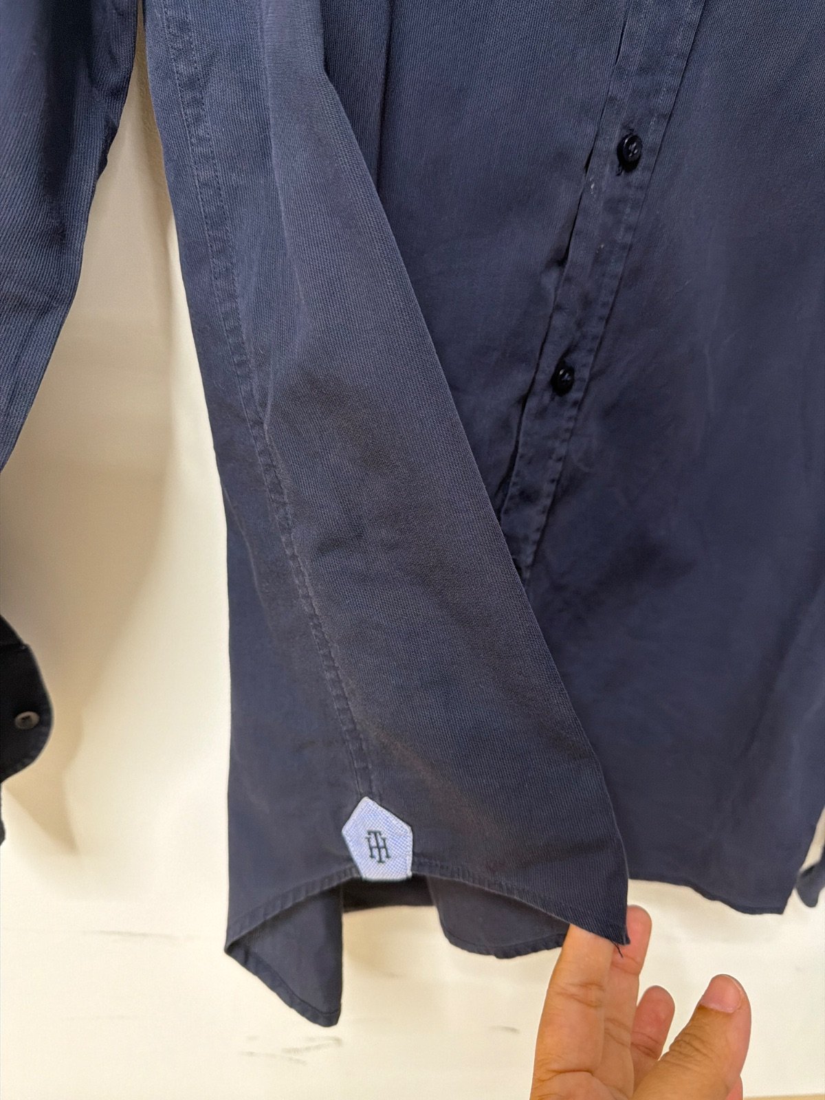 Camisa Tommy Hilfiger Tailored azul marino Fitted - Talla S (38/15) — foto 2