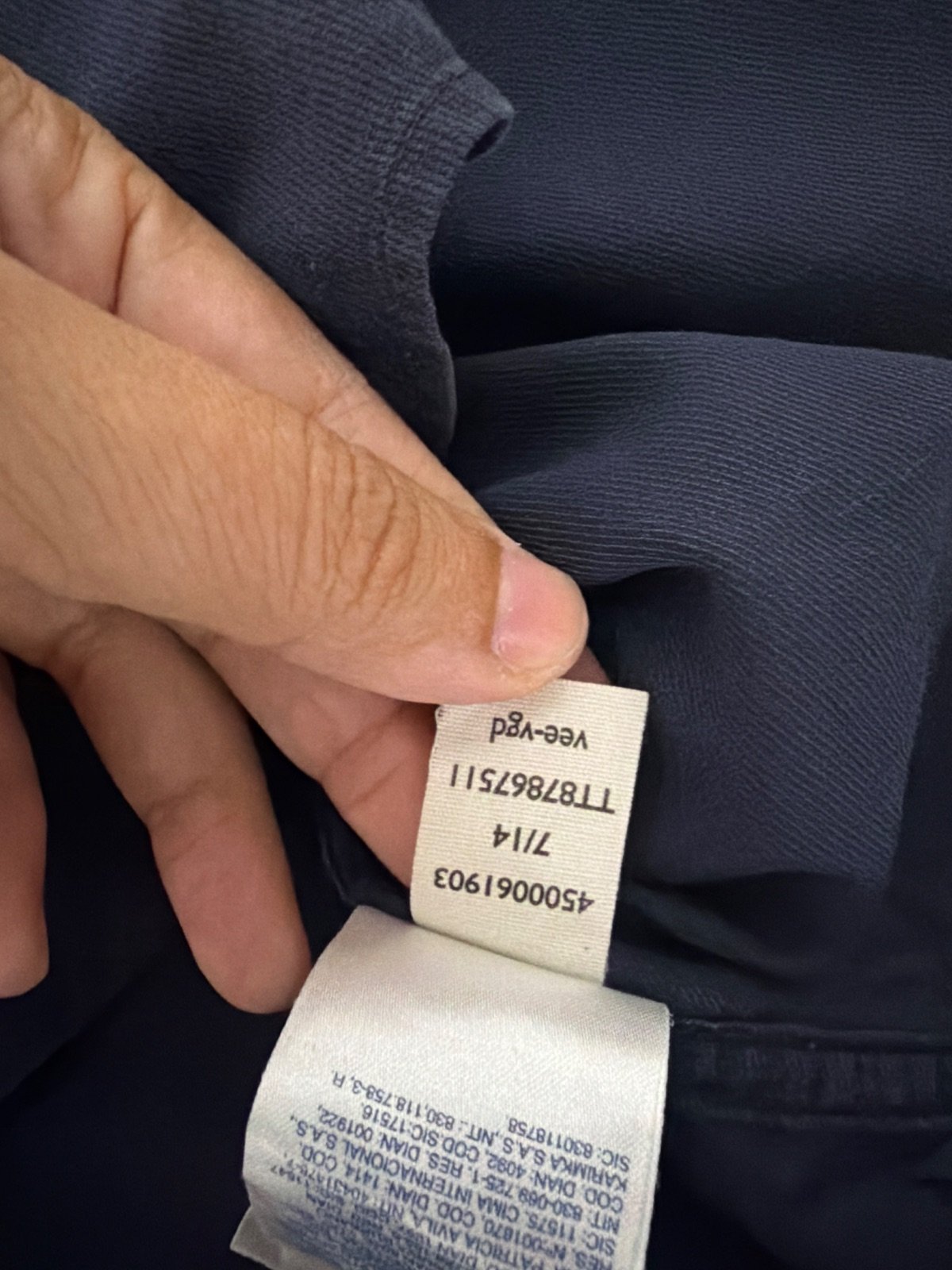 Camisa Tommy Hilfiger Tailored azul marino Fitted - Talla S (38/15) — foto 5