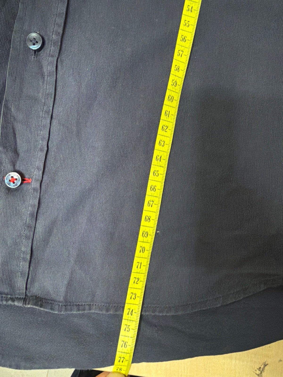 Camisa Tommy Hilfiger Tailored azul marino Fitted - Talla S (38/15) — foto 8