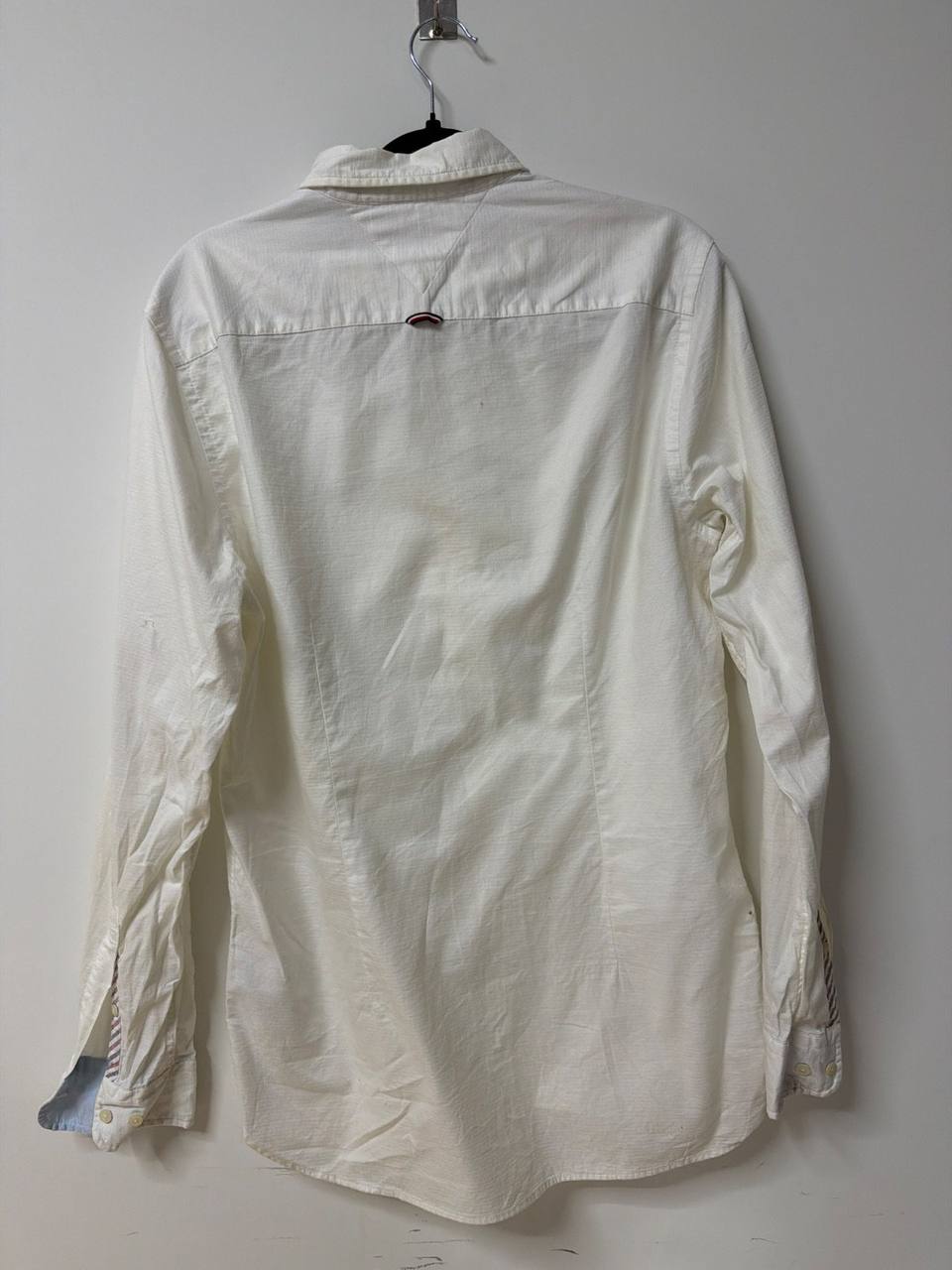 Tommy Hilfiger Camisa Hombre Talla L Blanca Vintage Casual — foto 2