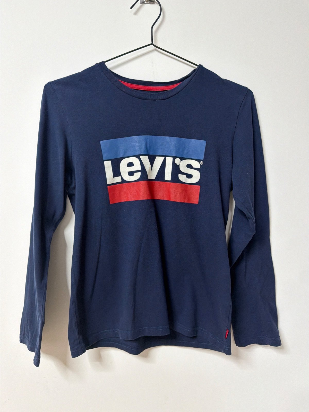 Levi's camiseta niño manga larga Talla 14 Azul marino Logo