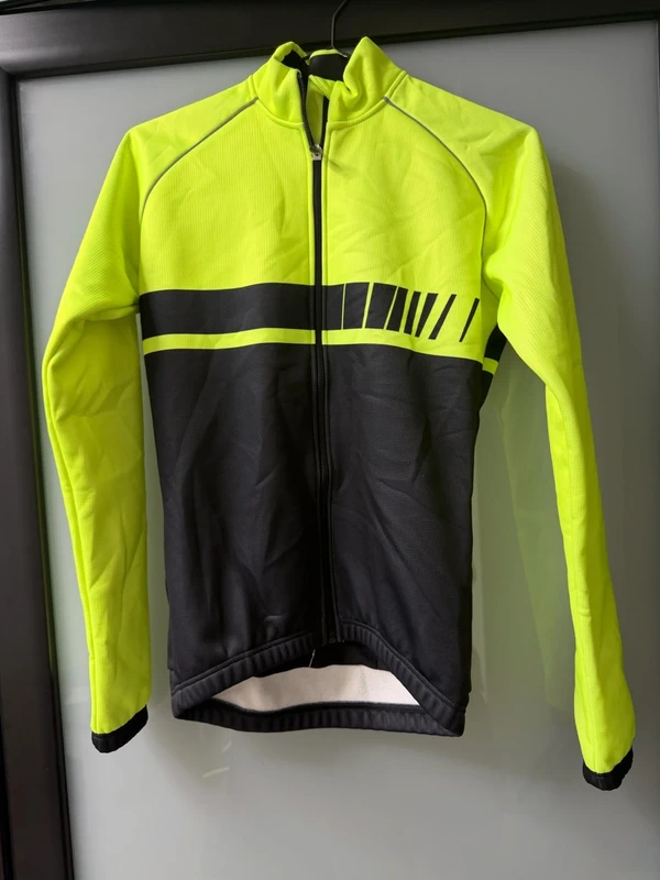 Chaqueta Decathlon B'Twin ciclismo niño 14 años amarillo flúor