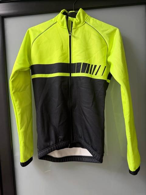Chaqueta Decathlon B'Twin ciclismo niño 14 años amarillo flúor