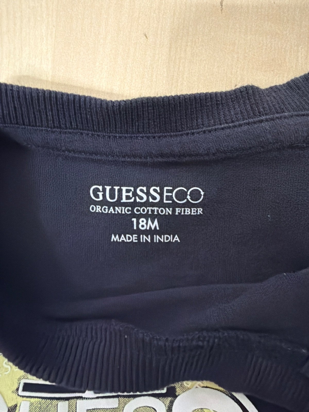 Guess Eco camiseta bebé niño 18M azul marino algodón — foto 3