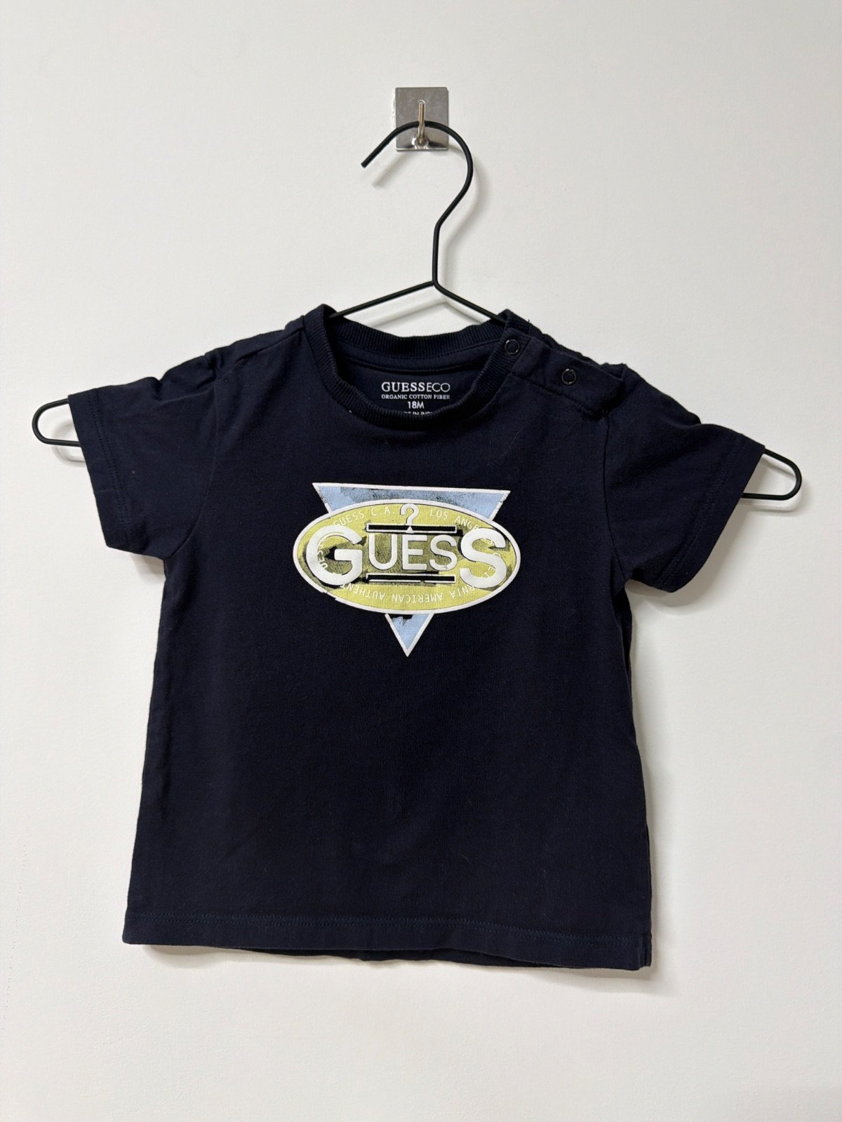 Guess Eco camiseta bebé niño 18M azul marino algodón