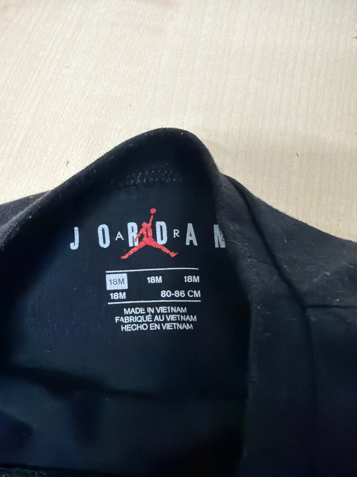 Jordan camiseta bebé niño 18M negra Jumpman deporte — foto 3
