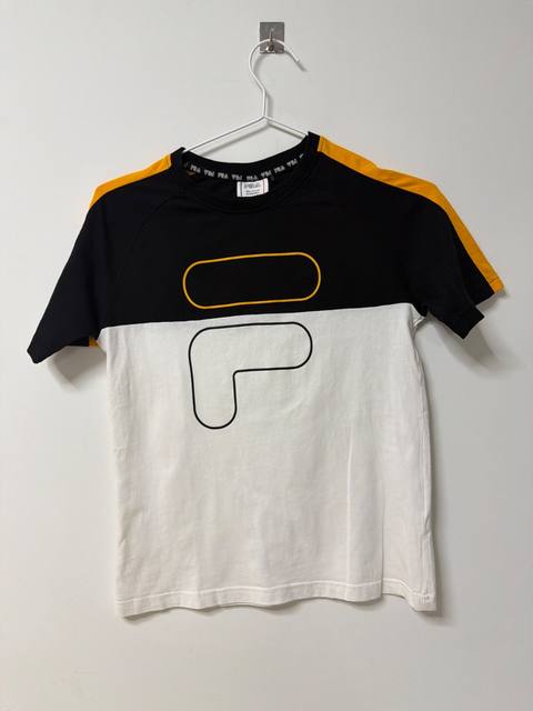Camiseta Fila Colorblock Retro - Talla 11/12 Años (Ideal Mujer XS / Baby Tee)