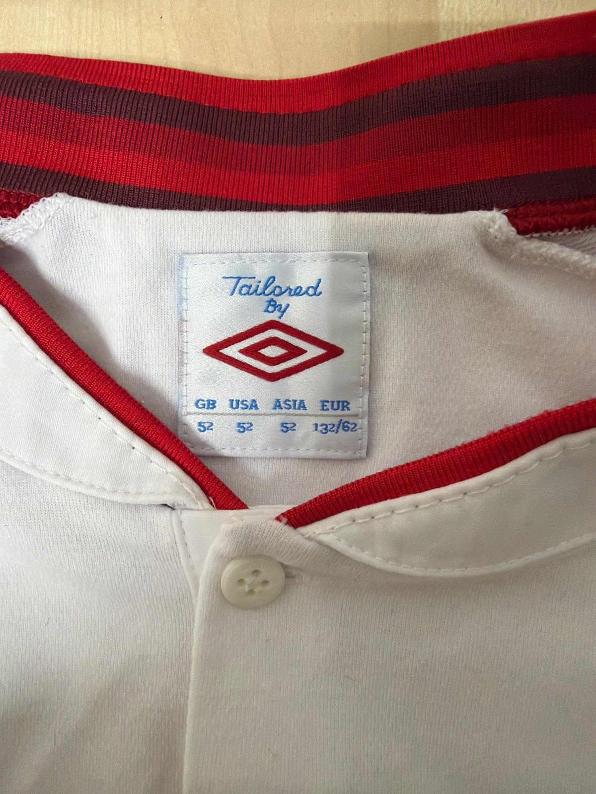 Camiseta Vintage Inglaterra Home 2010 Umbro Original - Talla 52 (XXL/XXXL) — foto 3