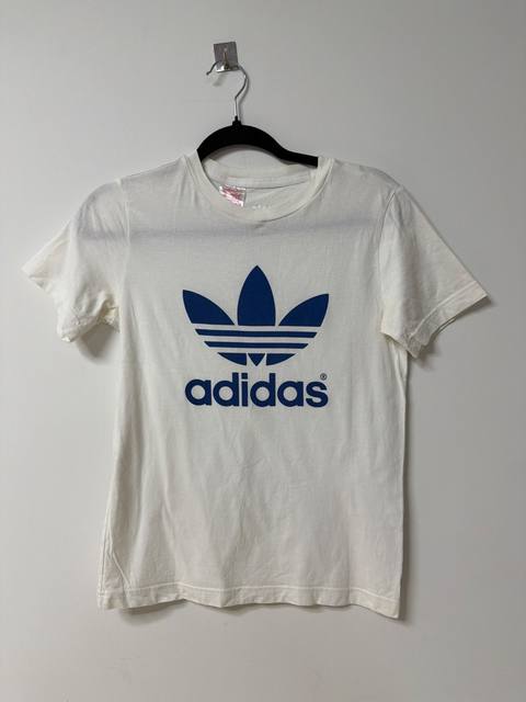 Adidas Originals Camiseta Trébol Blanca Vintage Streetwear