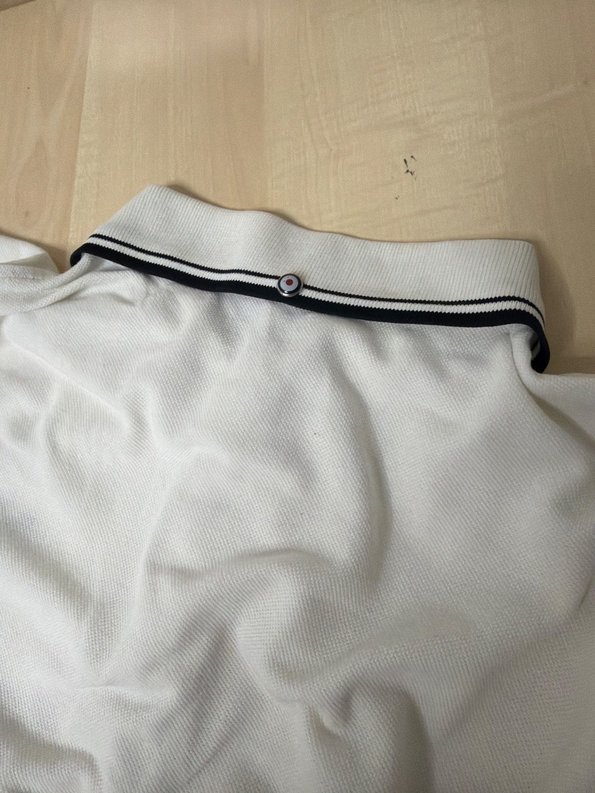Polo Ben Sherman Blanco Detalles Negros - Talla M (100% Algodón) — foto 9