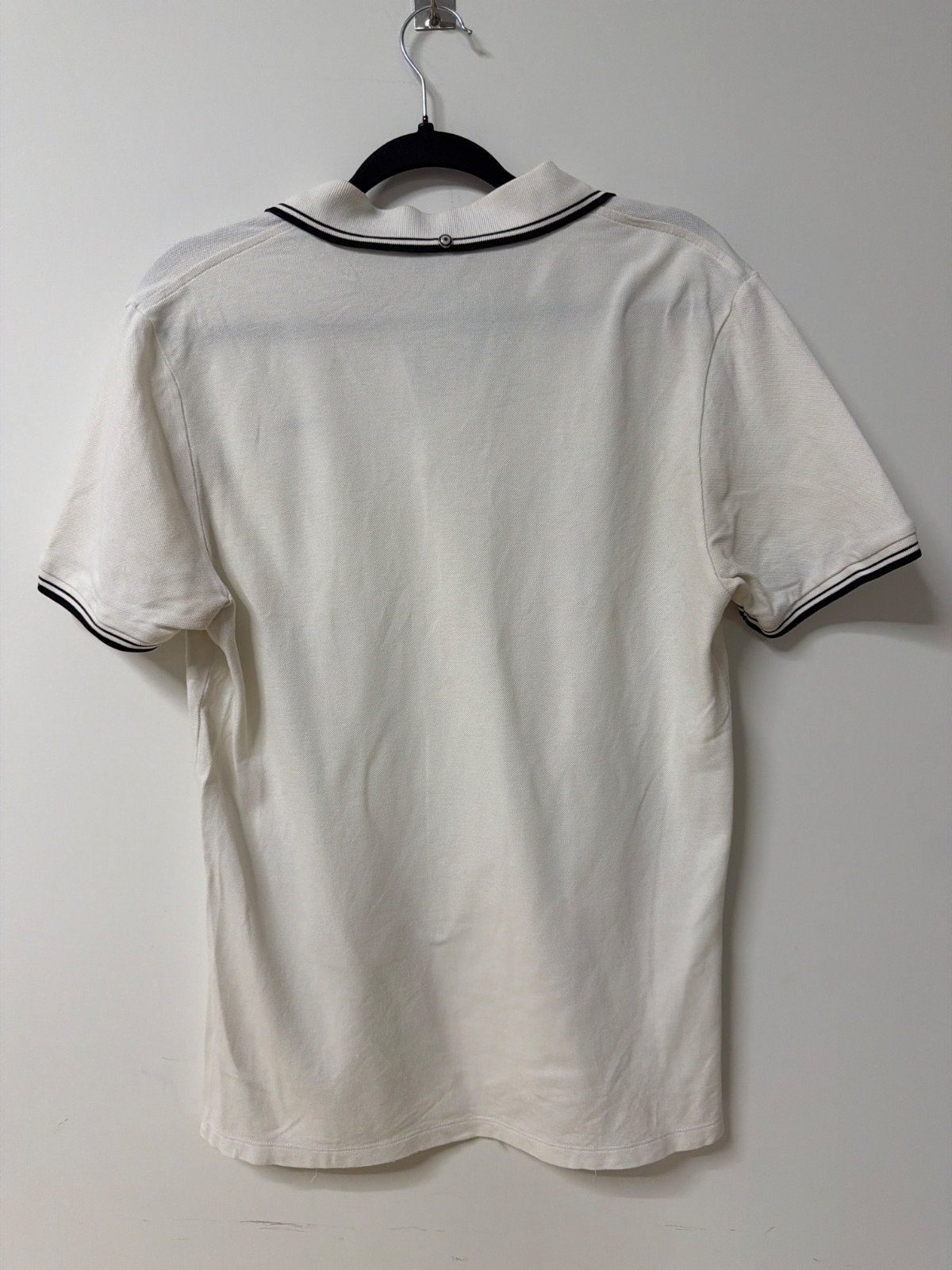 Polo Ben Sherman Blanco Detalles Negros - Talla M (100% Algodón) — foto 2