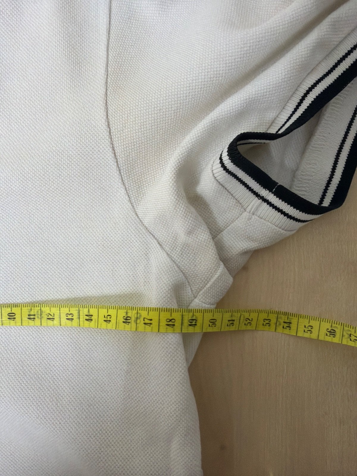 Polo Ben Sherman Blanco Detalles Negros - Talla M (100% Algodón) — foto 6