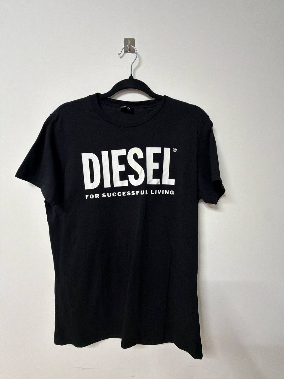 Diesel Camiseta Negra Logo For Successful Living Vintage