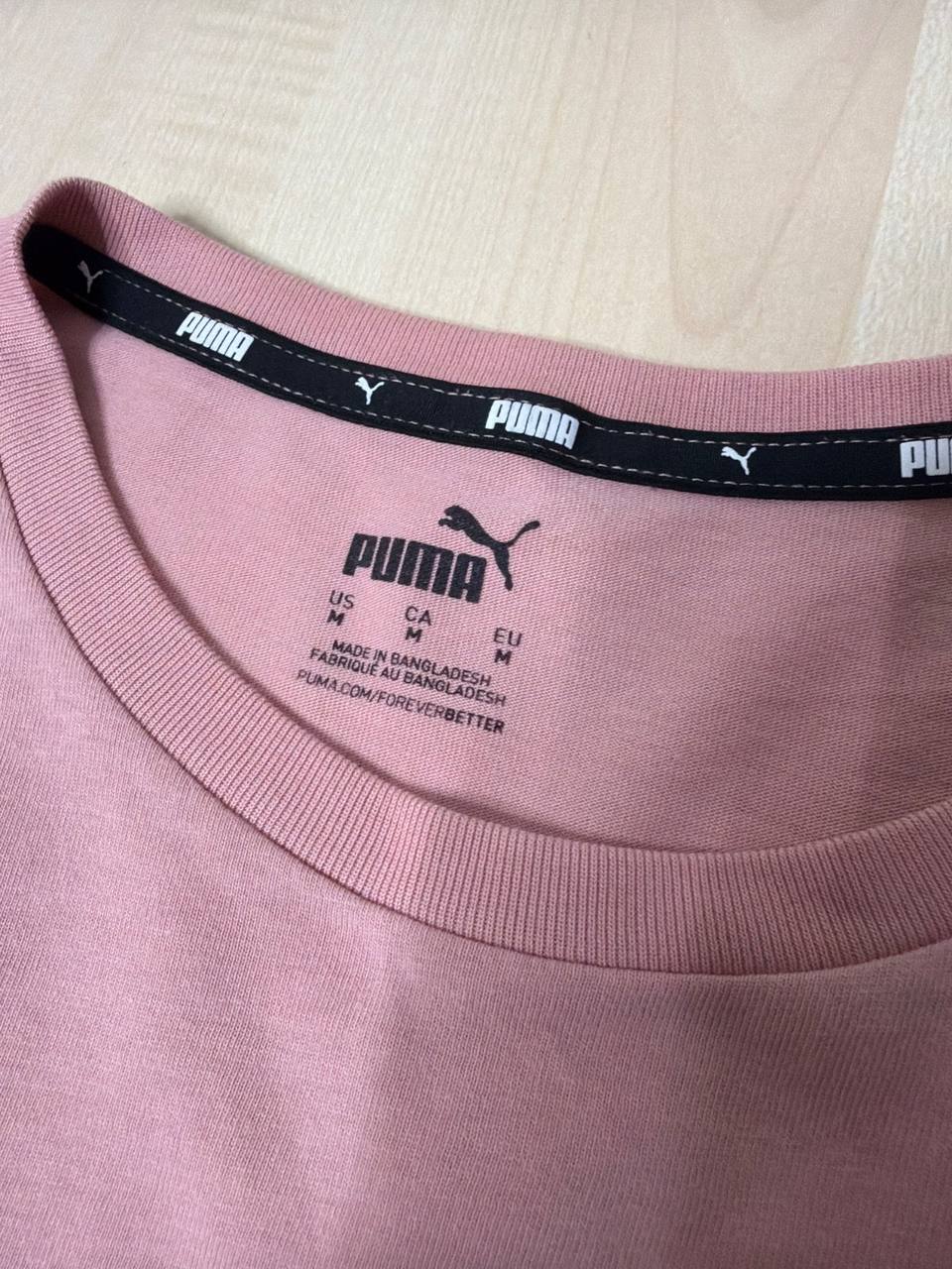 Camiseta Puma rosa salmón Talla M logo vintage streetwear — foto 5