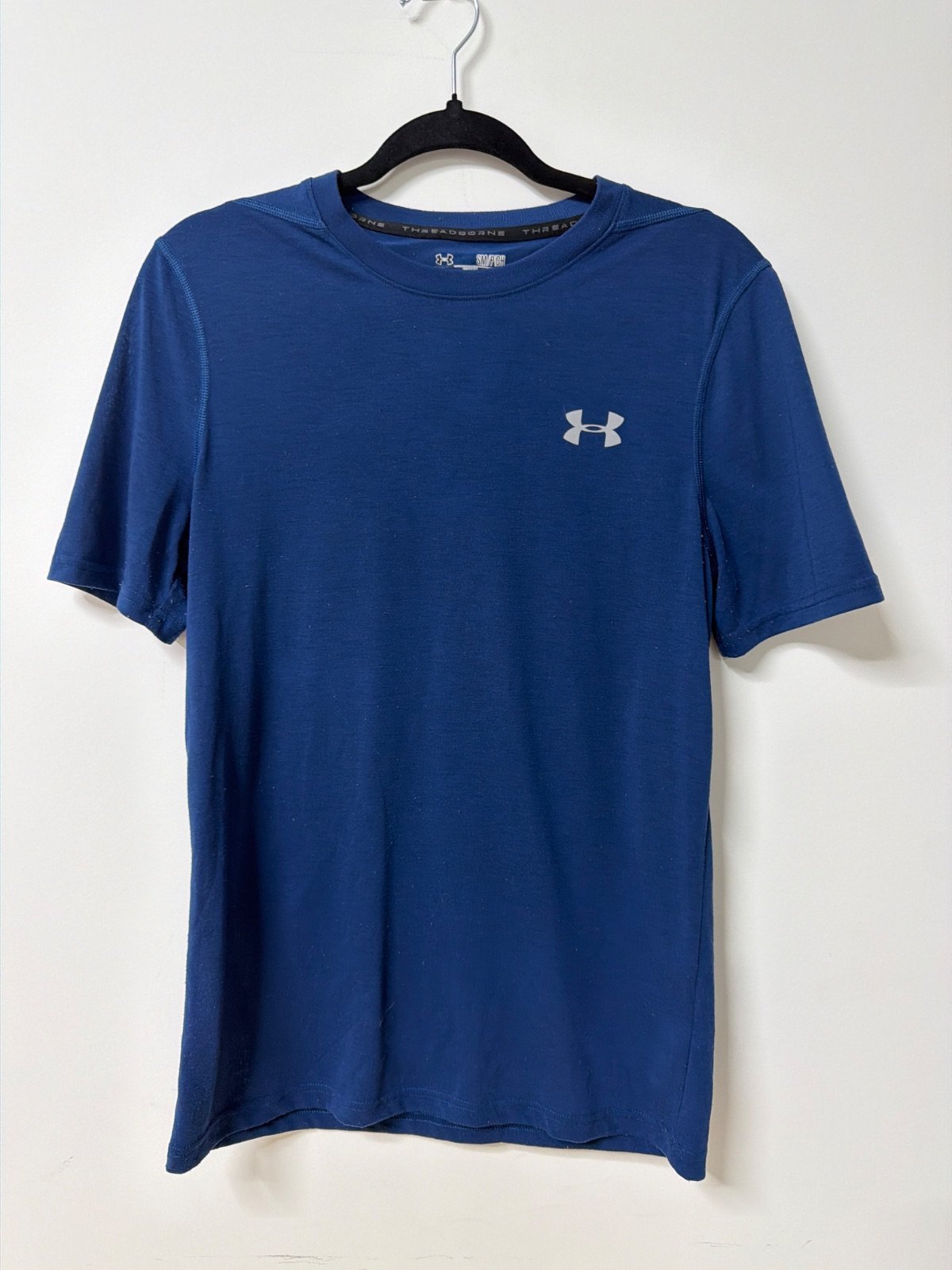 Under Armour Threadborne Camiseta Talla S Azul Deporte Vintage