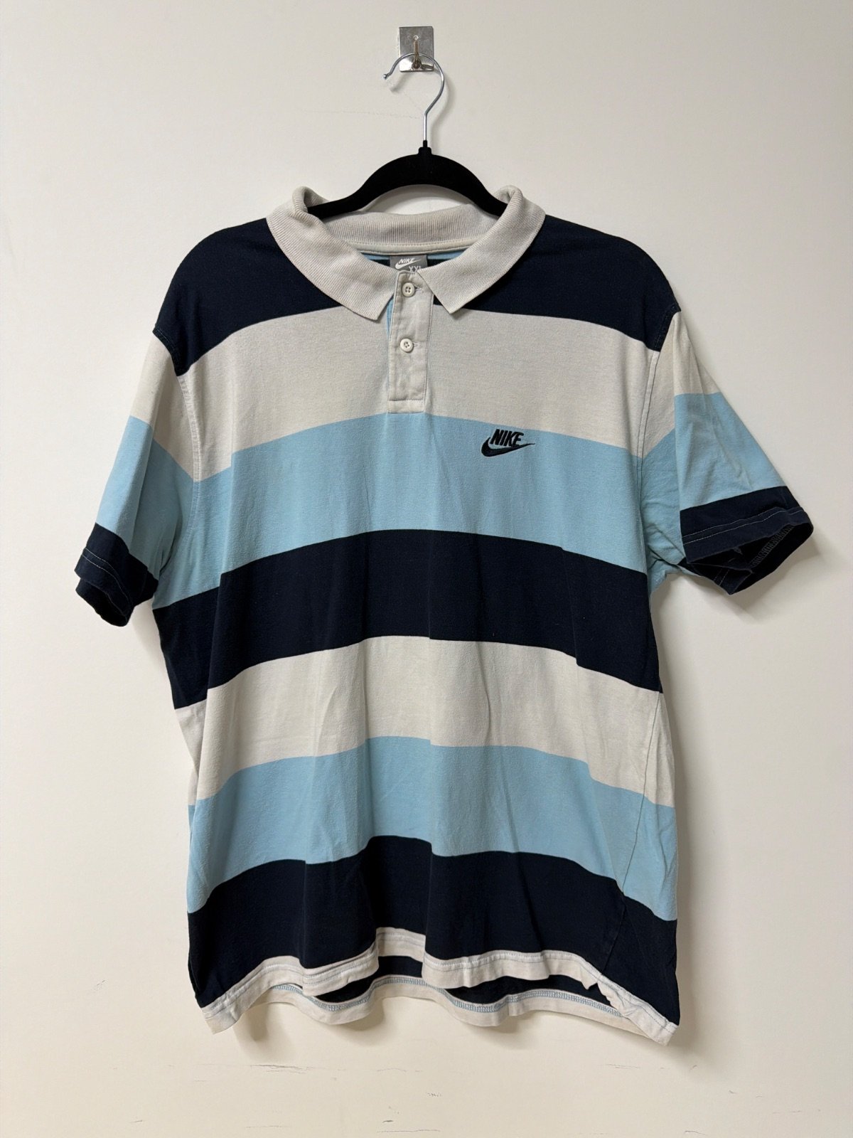 Polo Nike Vintage Y2K a Rayas - Talla XXL