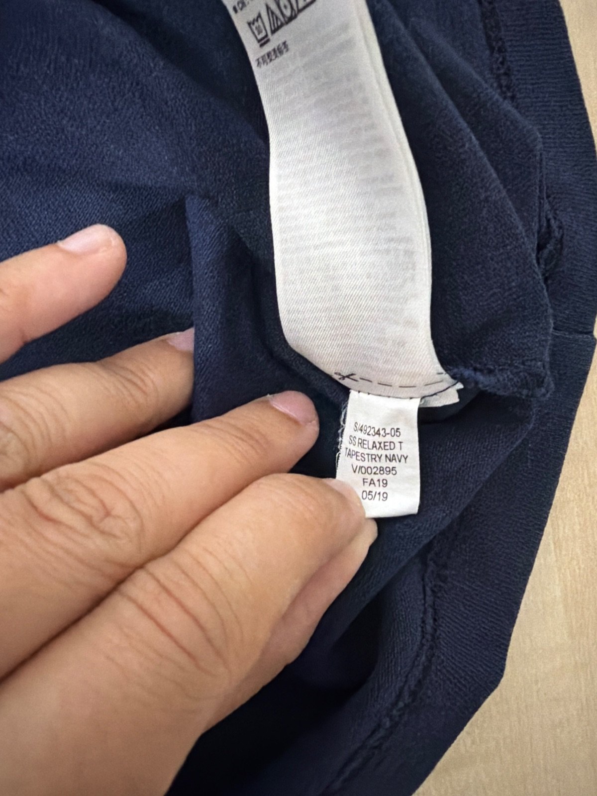Camiseta GAP azul marino Talla XL Heavyweight Básica — foto 5