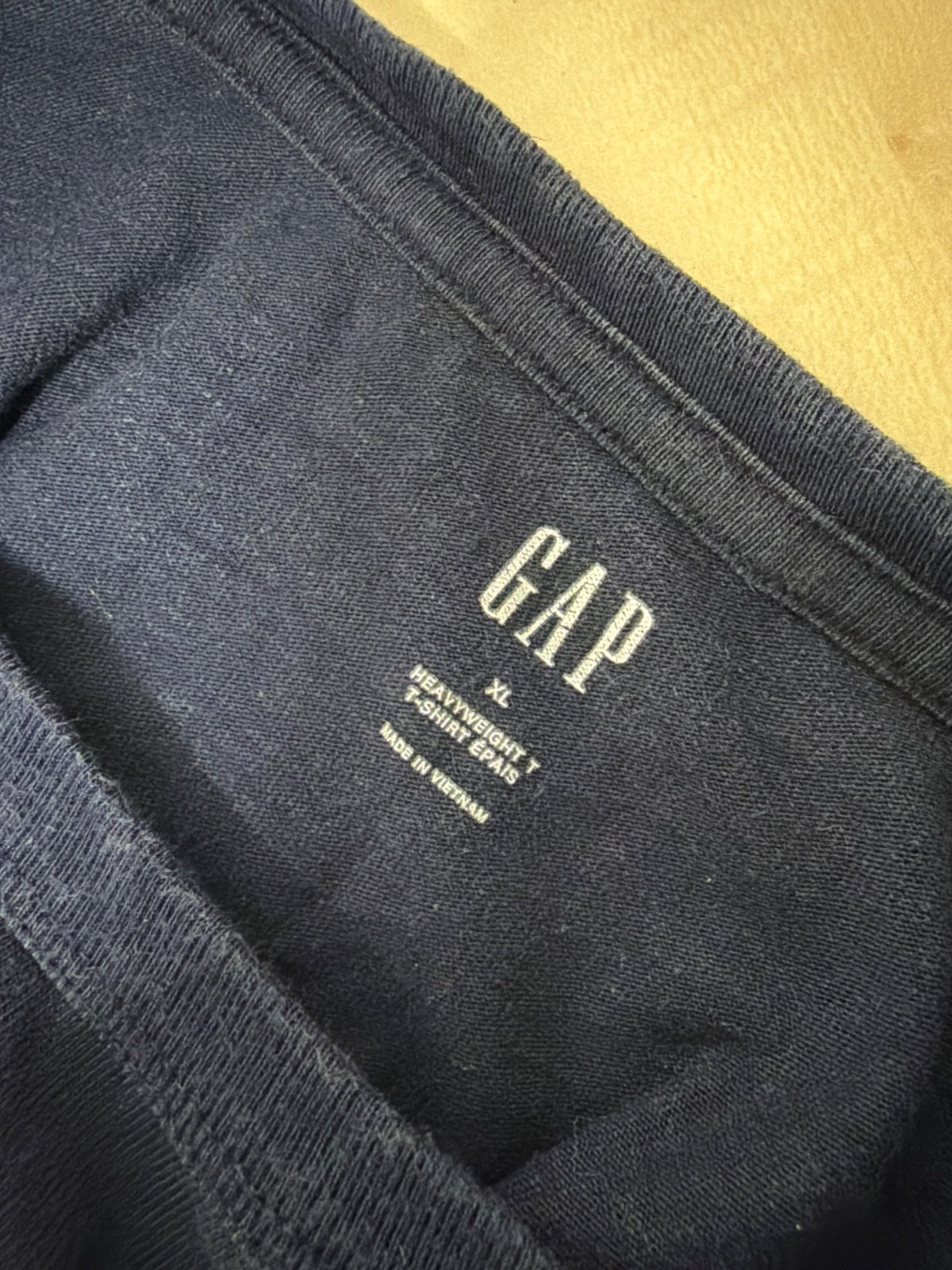 Camiseta GAP azul marino Talla XL Heavyweight Básica — foto 3