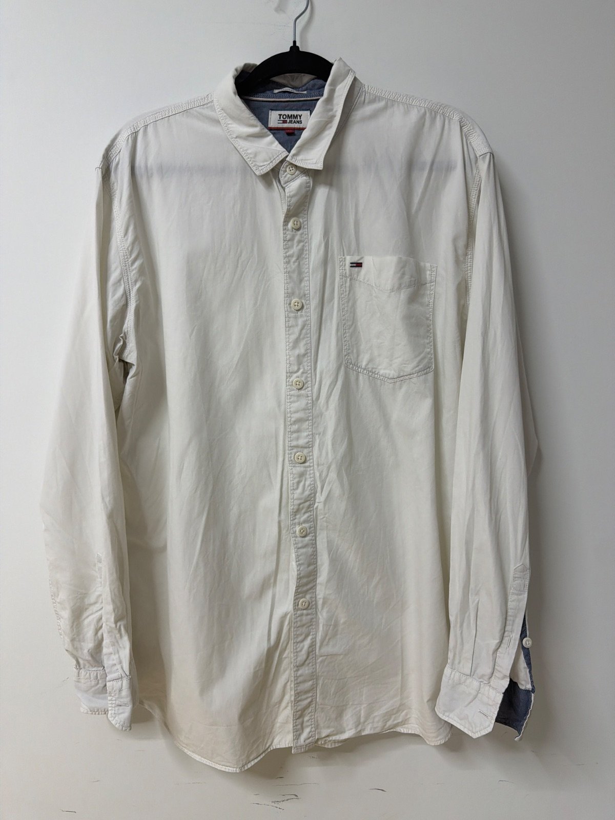 Camisa Blanca Tommy Jeans Original - Talla XXL (Regular Fit)
