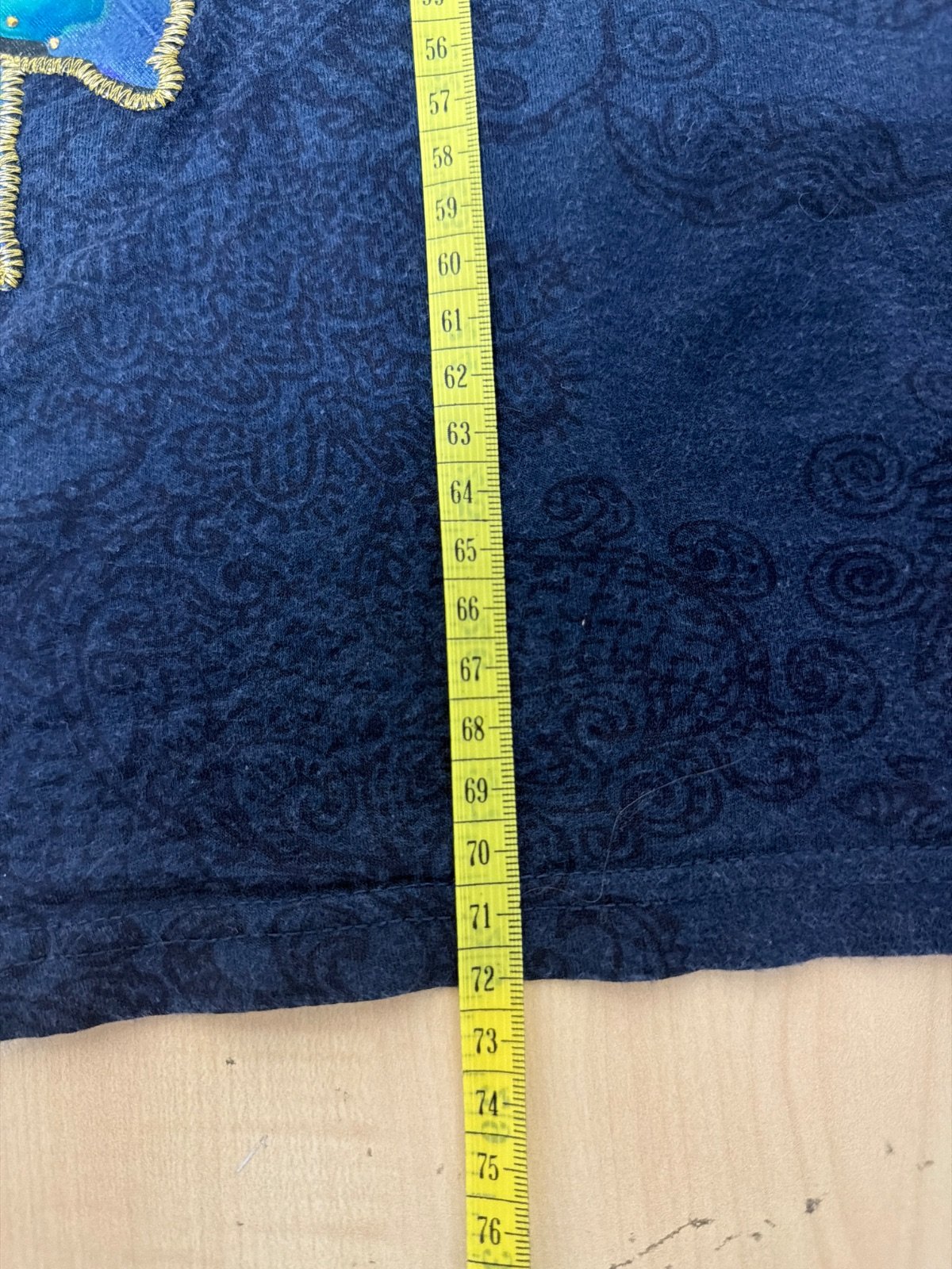 Desigual camiseta vestido azul marino Rosa Vintage Boho — foto 8