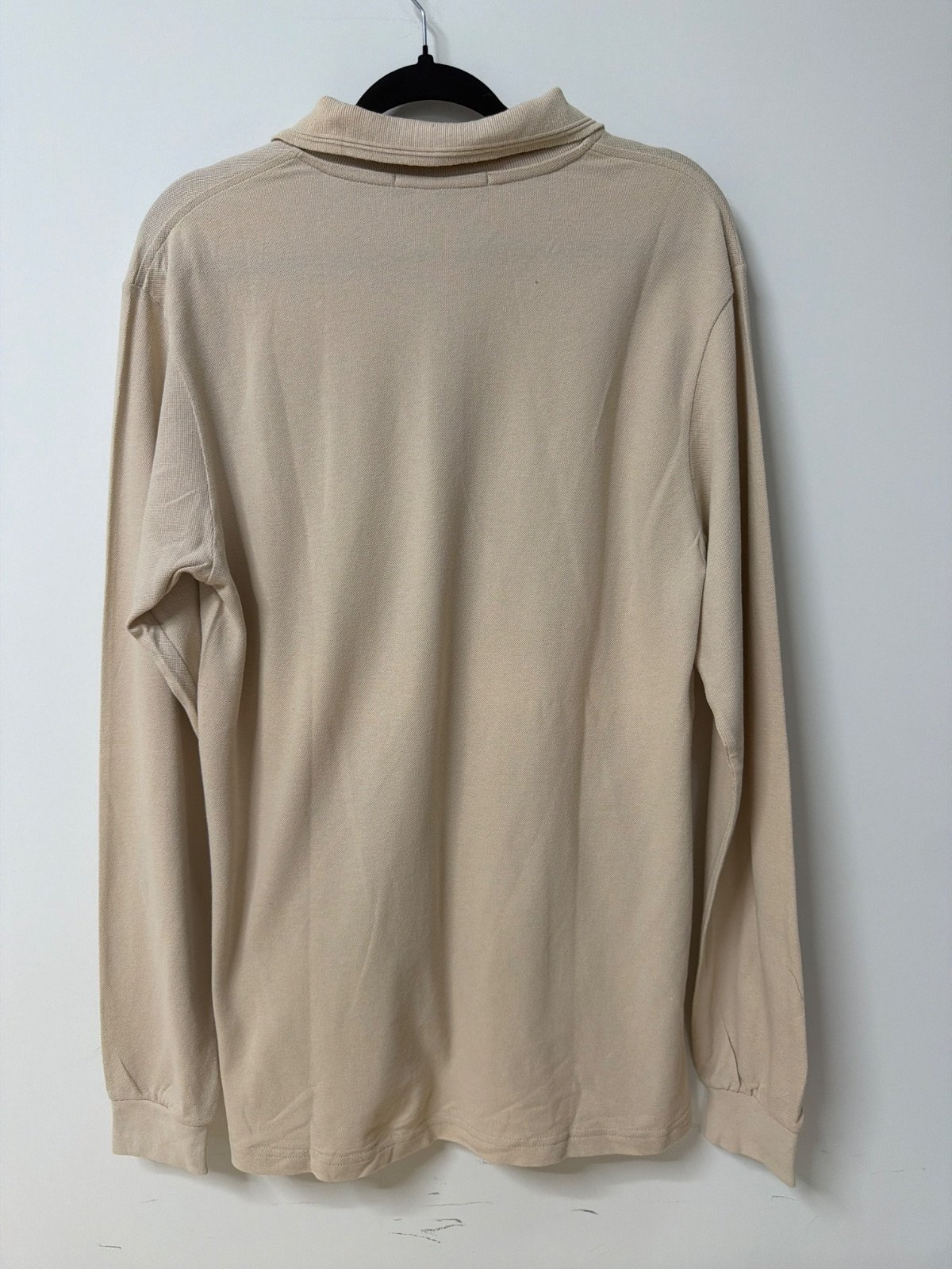Polo Manga Larga Ralph Lauren Vintage (Made in USA) - Beige Talla M — foto 3