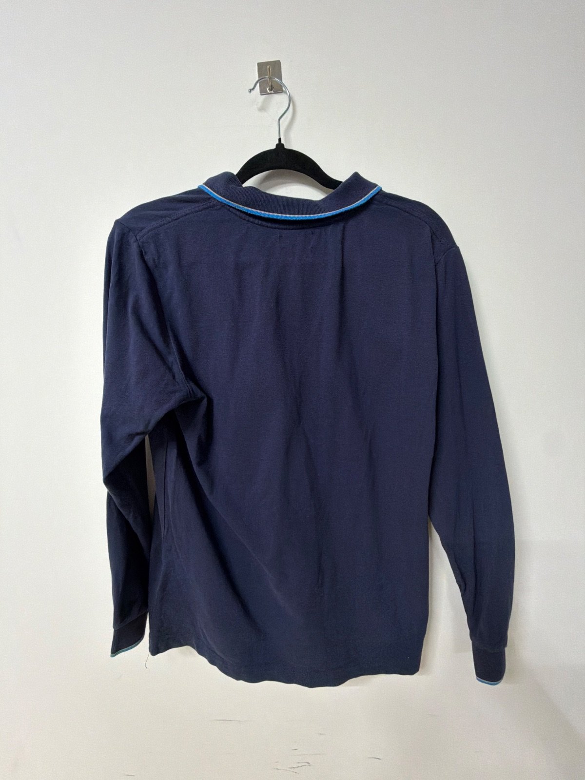 Kappa polo manga larga Talla M azul marino vintage retro — foto 2