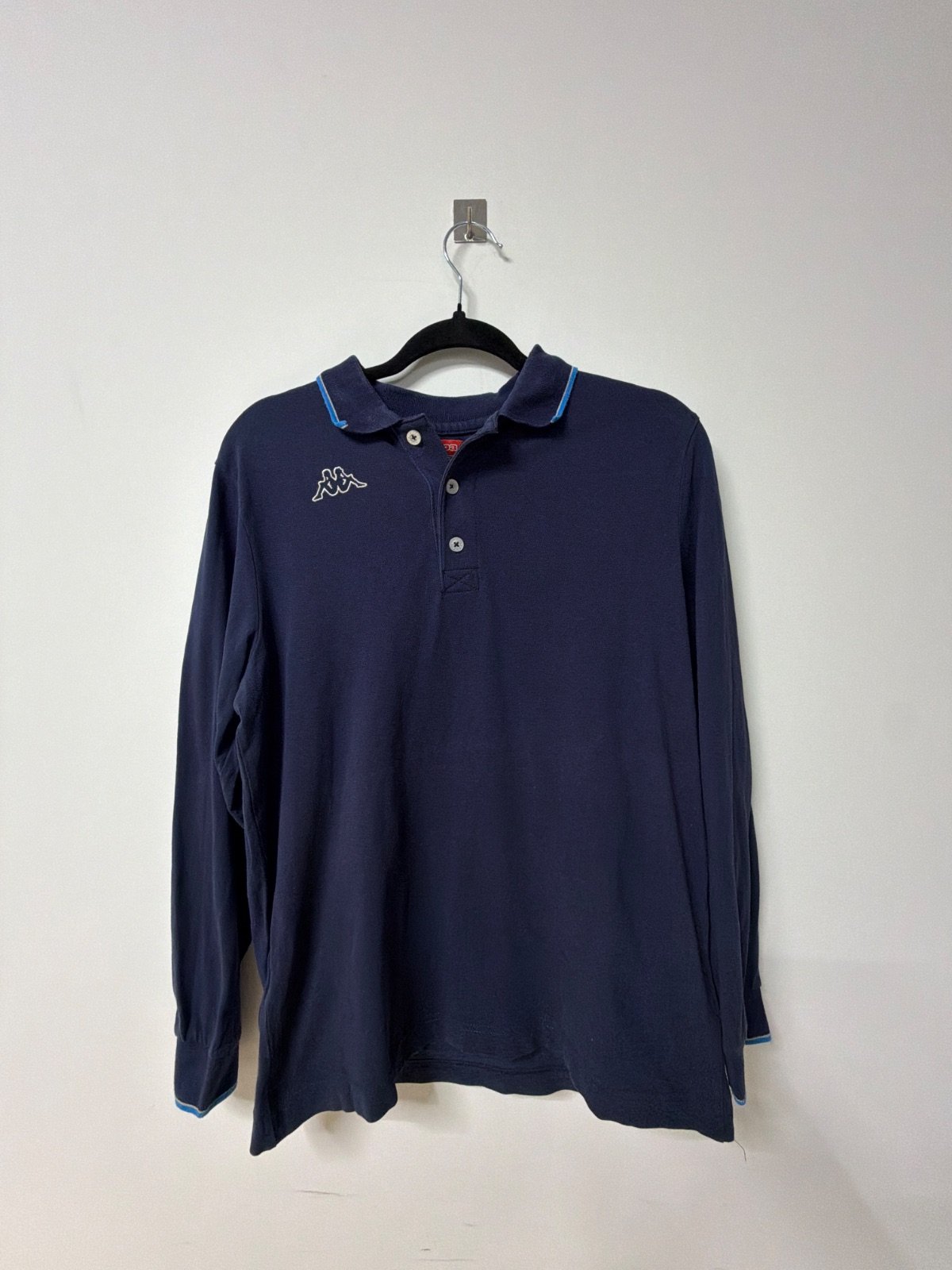 Kappa polo manga larga Talla M azul marino vintage retro