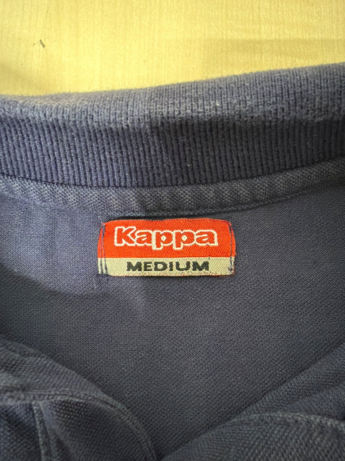 Kappa polo manga larga Talla M azul marino vintage retro — foto 3