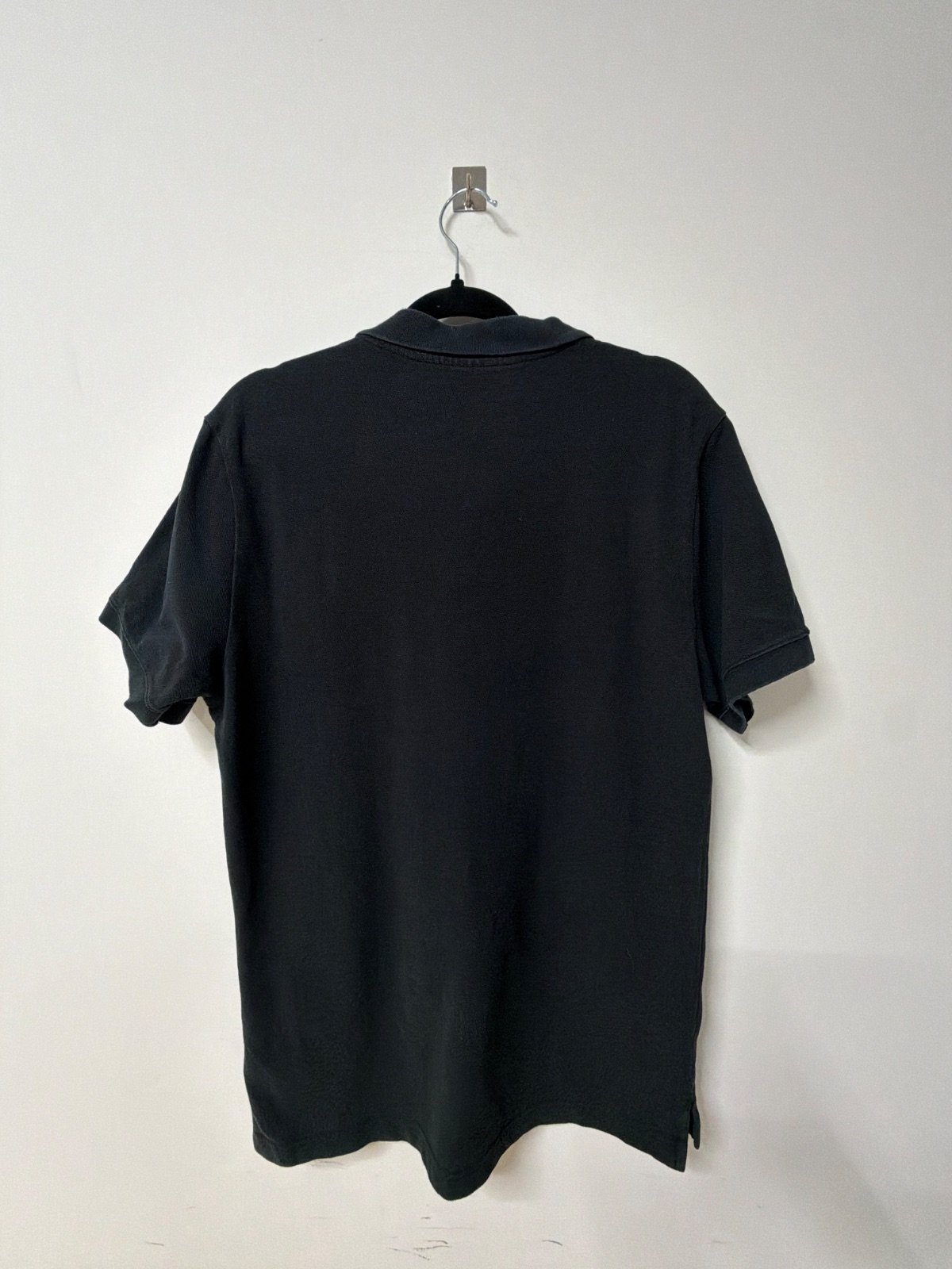 Nike polo negro talla M manga corta bordado streetwear — foto 2