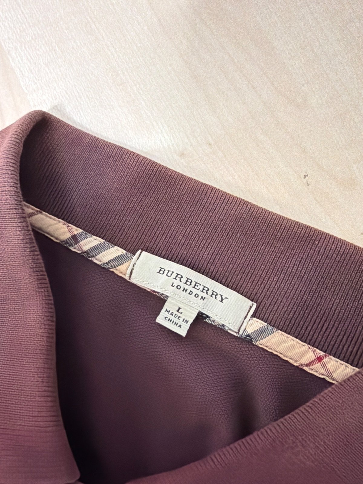 Polo Burberry London Marrón - Talla L (Auténtico / Estilo Old Money) — foto 3
