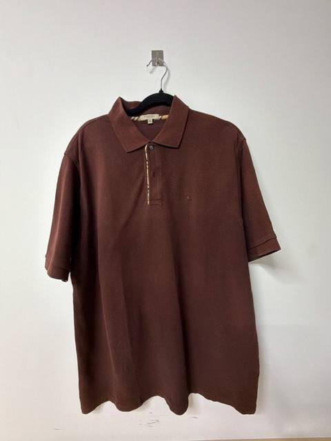 Polo Burberry London Marrón - Talla L (Auténtico / Estilo Old Money)
