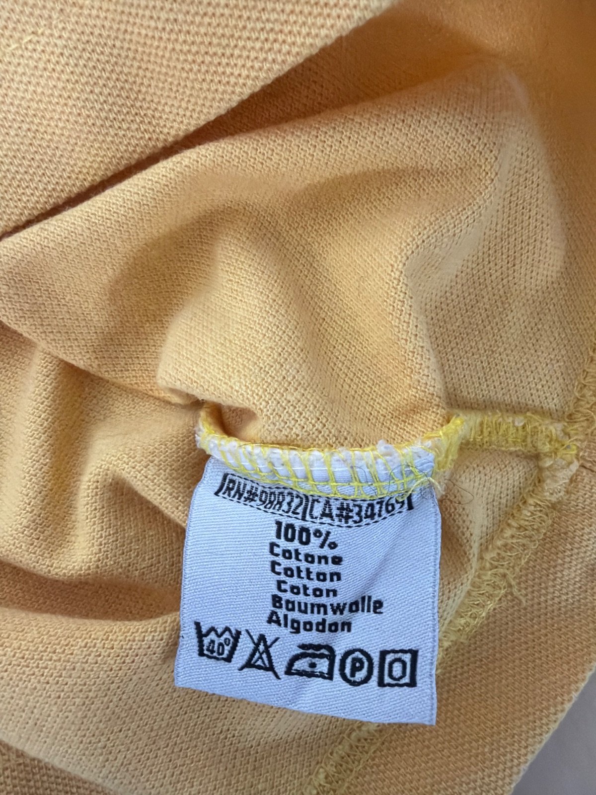 Kappa polo amarillo vintage manga corta streetwear — foto 5
