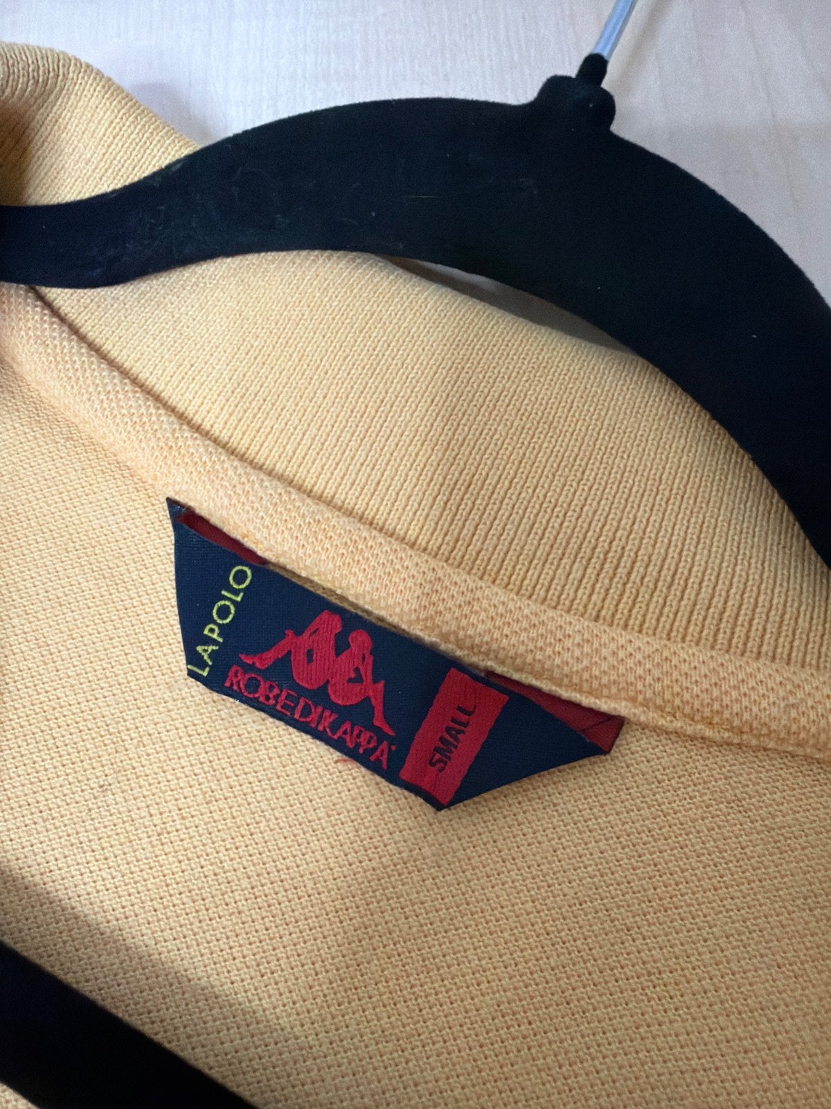 Kappa polo amarillo vintage manga corta streetwear — foto 4