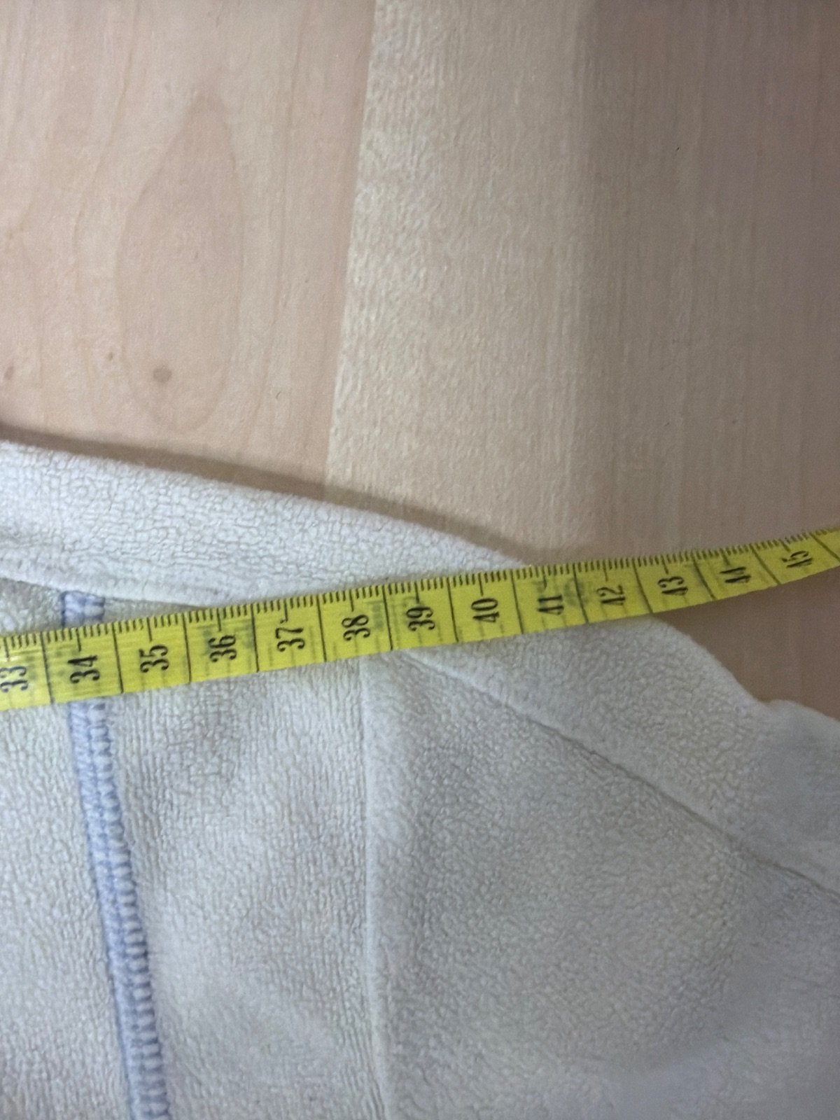 Champion Fleece Zip Jacket Cream Off-White Light Blue Contrast Stitching Y2K — foto 7