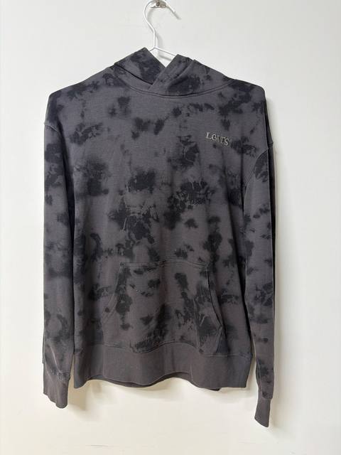 Levi's sudadera capucha tie-dye gris negro Talla 14A (S) Vintage