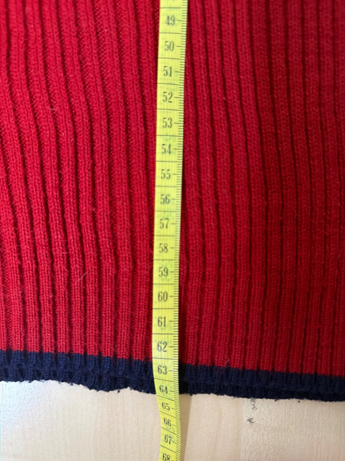 Chaleco de punto vintage Tommy Hilfiger Rojo - Estilo Old Money / Preppy — foto 6