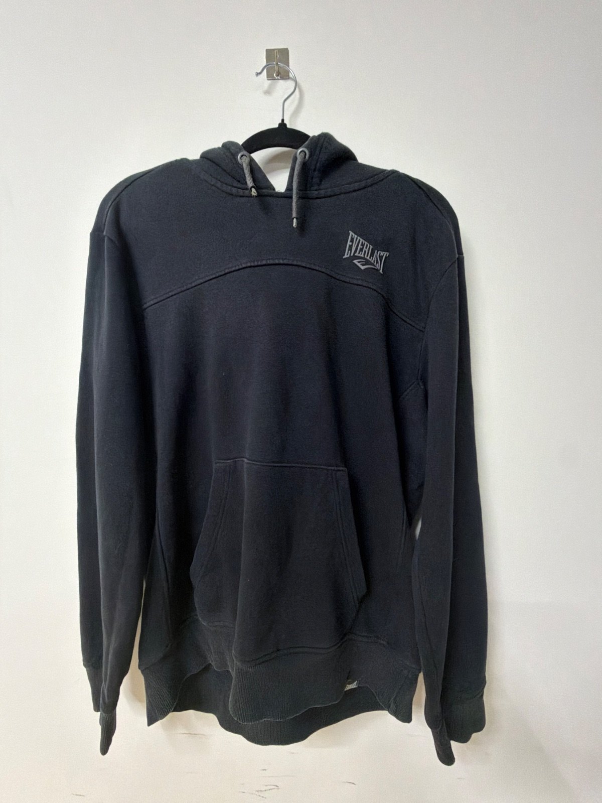 Everlast Pullover Hoodie Black Sportswear Sweatshirt Size L