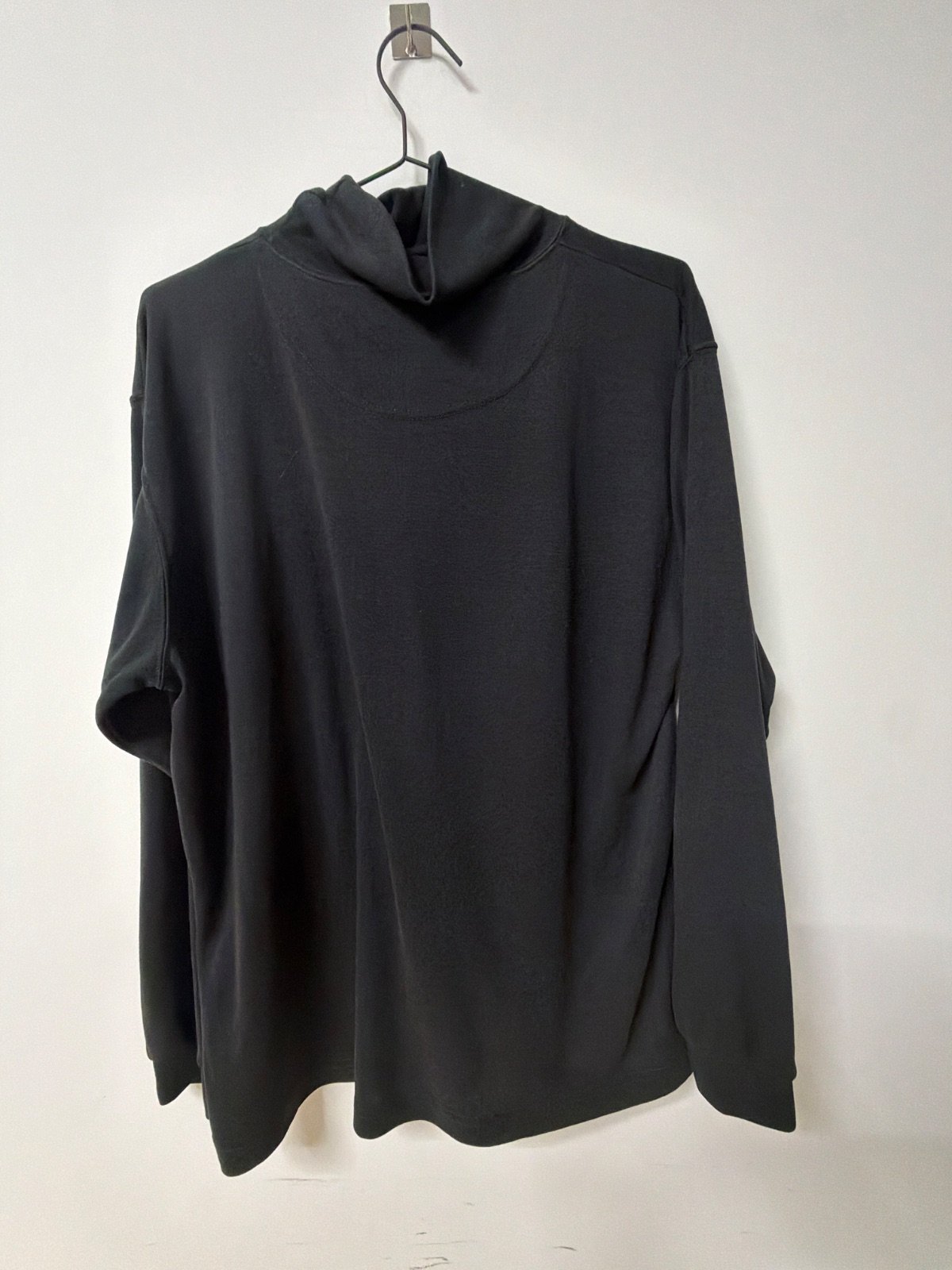 Invicta Long Sleeve T-Shirt Vintage 90s Mock Neck Black Made in Italy — foto 2