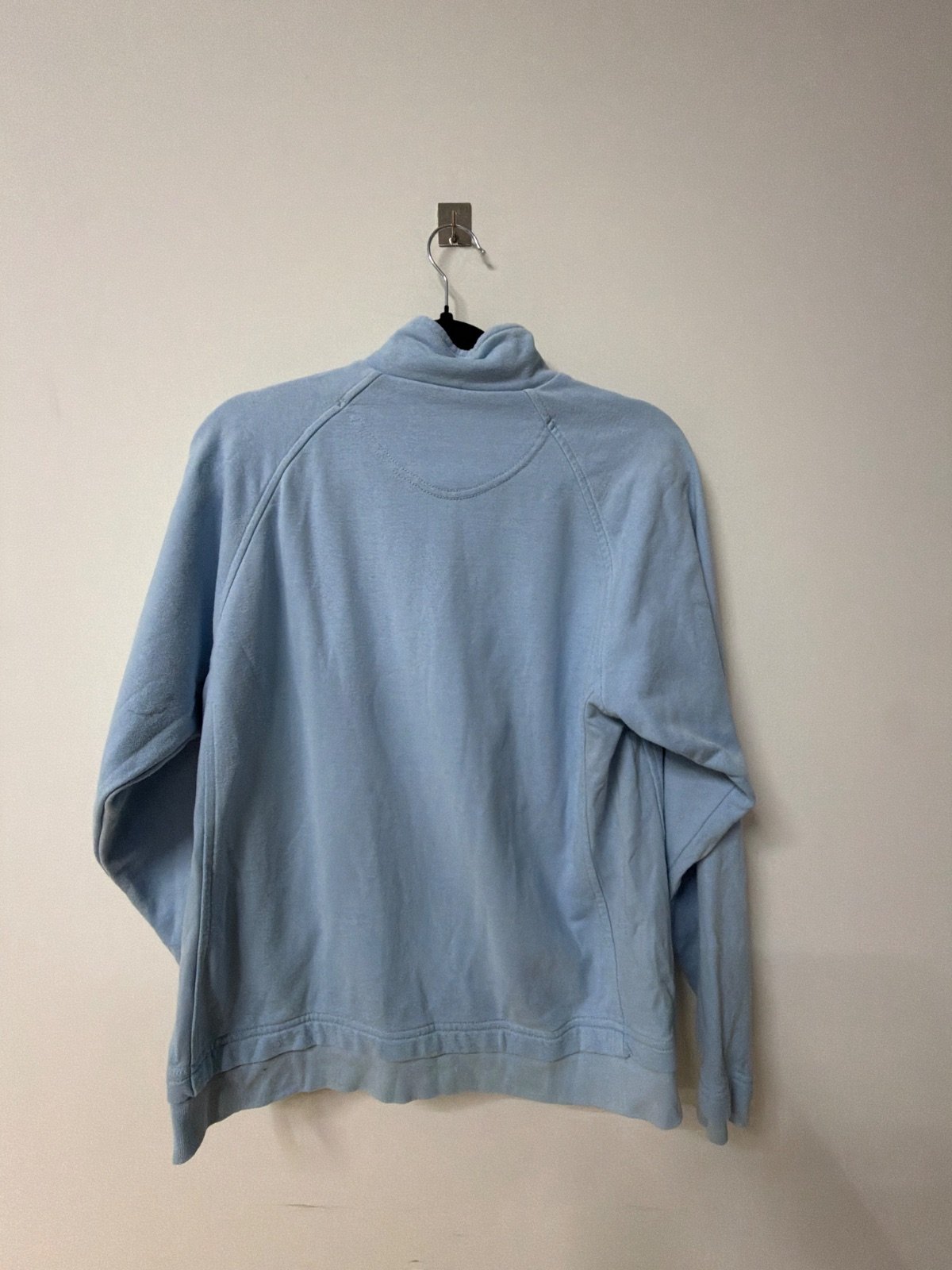 Champion Half Zip Sweatshirt Light Baby Blue Vintage Y2K Size M — foto 2