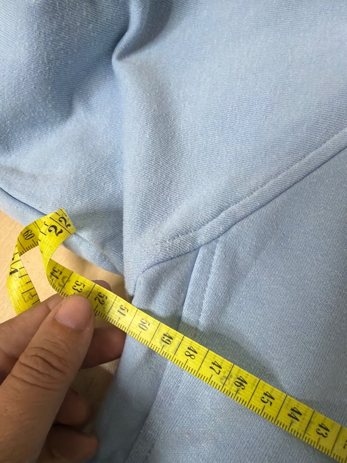 Champion Half Zip Sweatshirt Light Baby Blue Vintage Y2K Size M — foto 4
