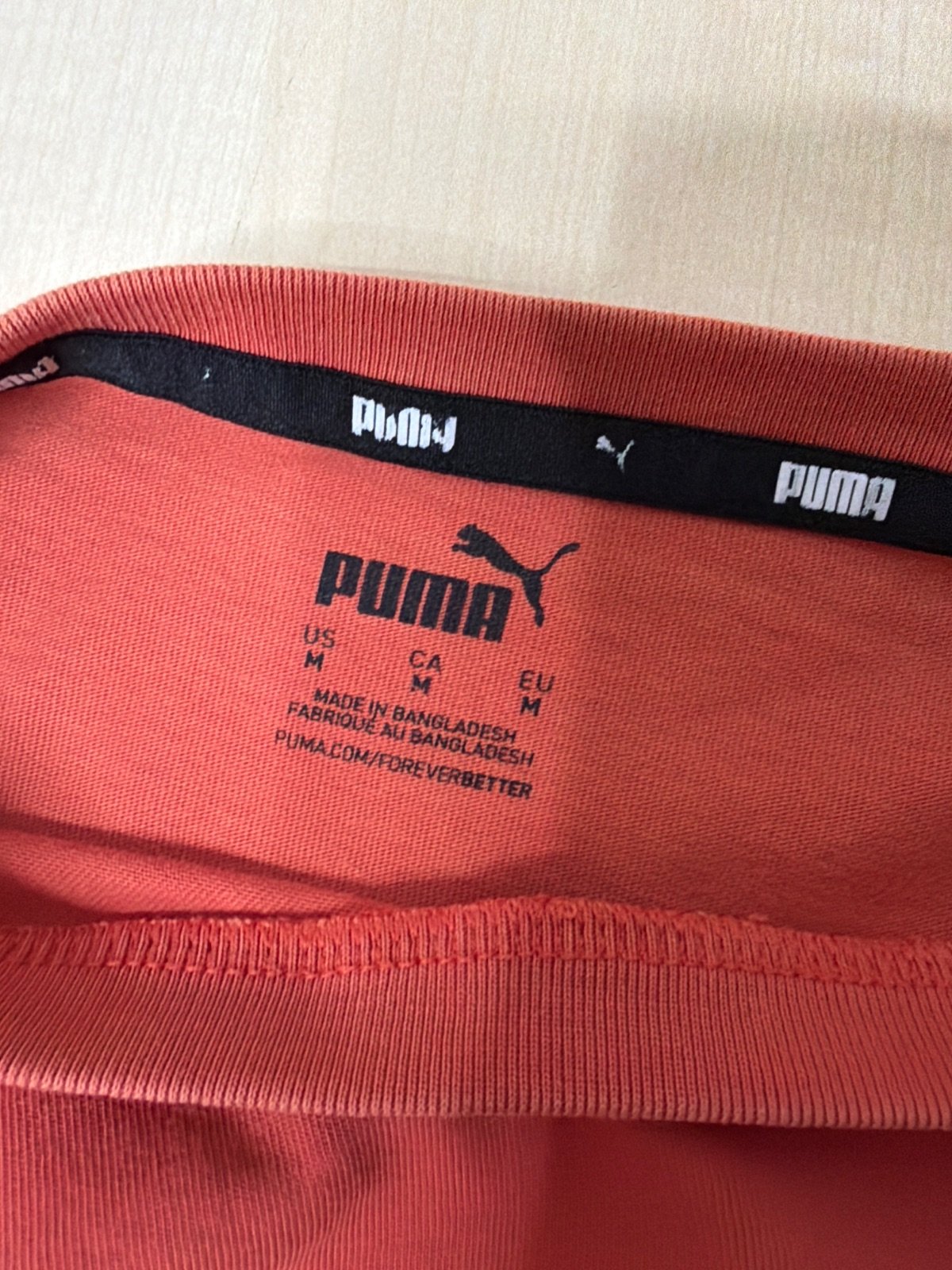 Puma camiseta naranja Talla M básica deporte streetwear — foto 3