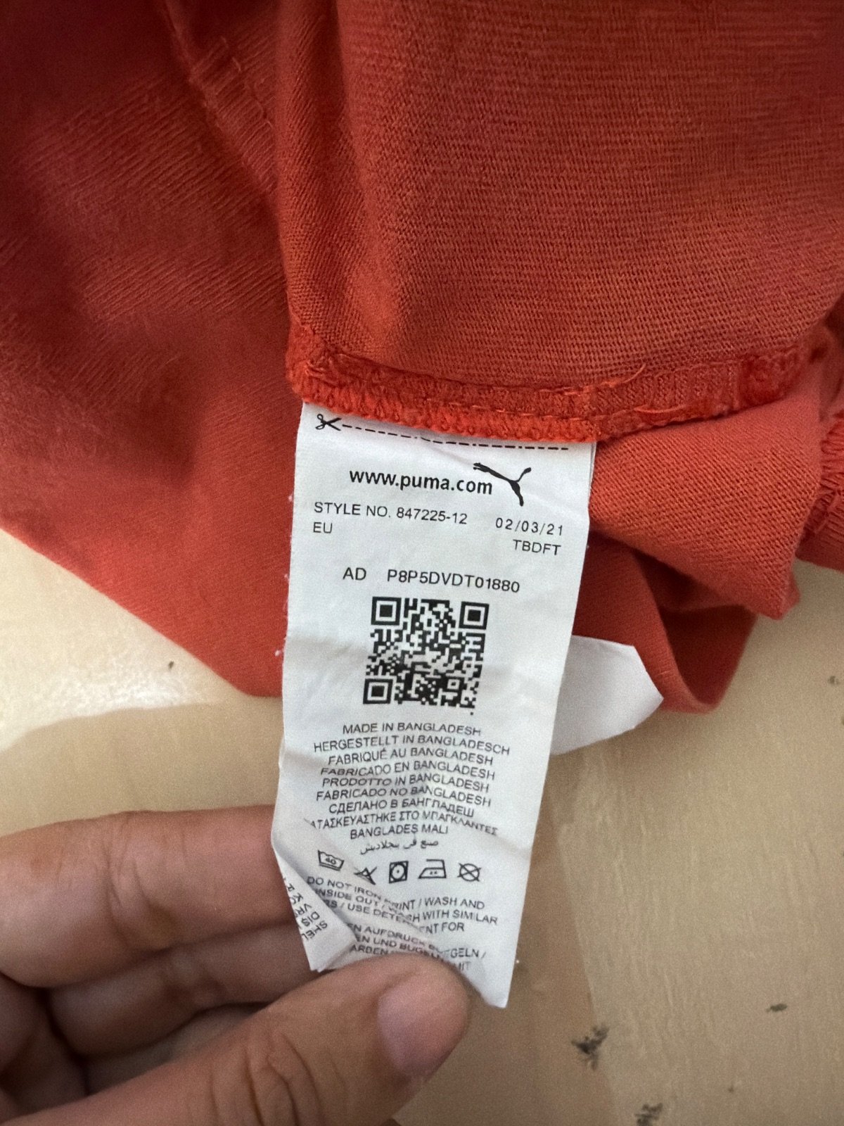Puma camiseta naranja Talla M básica deporte streetwear — foto 4